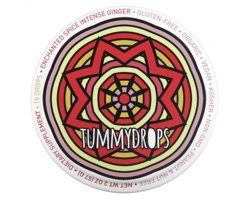 Для пищеварительной системы Tummydrops, Enchanted Spice, интенсивные капли с имбирем, 18 капель, 57 г (2 унции) Для пищеварительной системы Tummydrops, Enchanted Spice, интенсивные капли с имбирем, 18 капель, 57 г (2 унции)