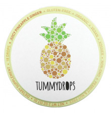 Для пищеварительной системы Tummydrops, Сочные капли с ананасом и имбирем, 18 капель, 57 г (2 унции)