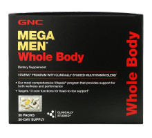 GNC Mega Men, Whole Body, VITAPAK Program With Multivitamin Blend, 30 Packs