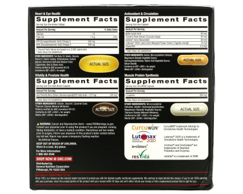 GNC Mega Men, Whole Body, VITAPAK Program With Multivitamin Blend, 30 Packs GNC Mega Men, Whole Body, VITAPAK Program With Multivitamin Blend, 30 Packs