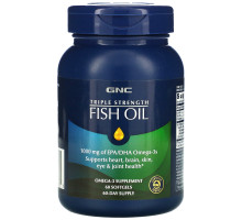 GNC, Triple Strength, Fish Oil, 60 Softgels
