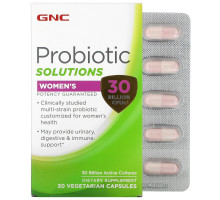 GNC, Women's Probiotic Solutions, 30 Billion CFU's, 30 Vegetarian Capsules