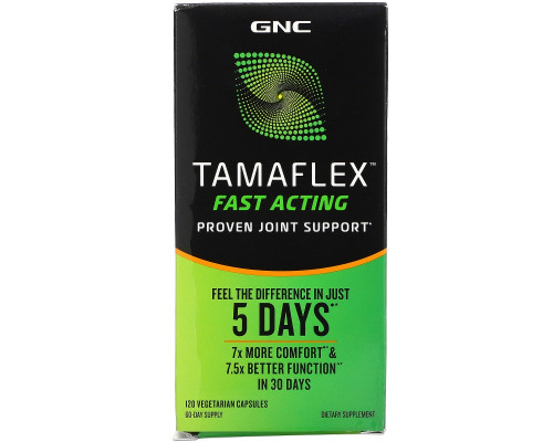 GNC, Tamaflex, Fast Acting, 120 Vegetarian Capsules GNC, Tamaflex, Fast Acting, 120 Vegetarian Capsules