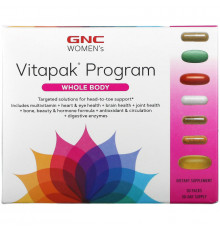 GNC, Women's Vitapak Program, Whole Body, 30 Packs