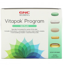 GNC, Women's Vitapak Program, 50 Plus, 30 Packs