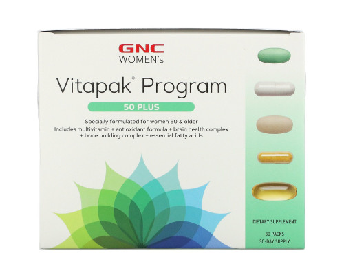 GNC, Women's Vitapak Program, 50 Plus, 30 Packs GNC, Women's Vitapak Program, 50 Plus, 30 Packs