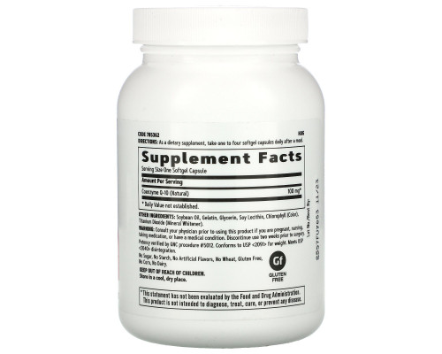 GNC, CoQ-10, 100 mg, 120 Softgels GNC, CoQ-10, 100 mg, 120 Softgels