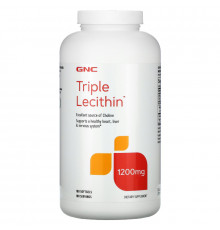 GNC, Triple Lecithin, 1,200 mg, 180 Softgels