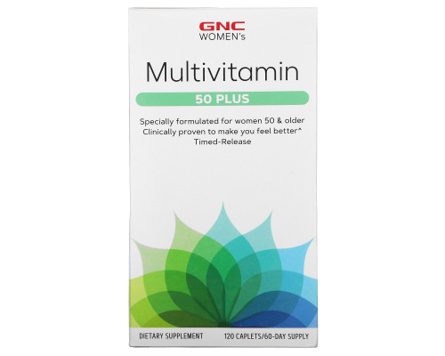 GNC, Multivitamin, 50 Plus, 120 Caplets GNC, Multivitamin, 50 Plus, 120 Caplets