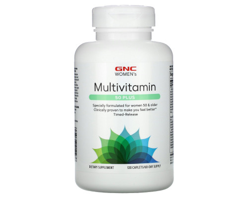 GNC, Multivitamin, 50 Plus, 120 Caplets GNC, Multivitamin, 50 Plus, 120 Caplets