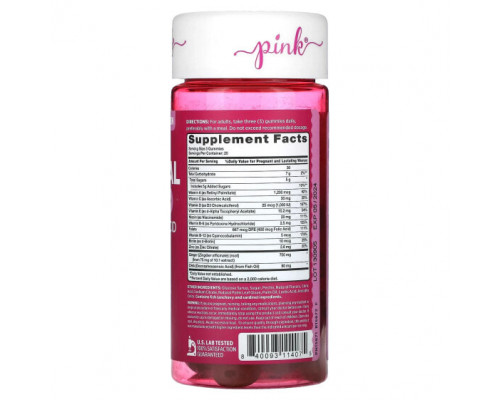Женское здоровье Pink, Vibrant Prenatal Multi + DHA, фолиевая кислота, натуральные фрукты, 60 жевательных таблеток Женское здоровье Pink, Vibrant Prenatal Multi + DHA, фолиевая кислота, натуральные фрукты, 60 жевательных таблеток