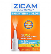 От аллергии Zicam, Cold Remedy, спрей для носа без капель, 15 мл (0,5 жидк. Унции)
