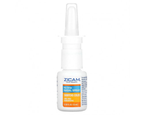 От аллергии Zicam, Cold Remedy, спрей для носа без капель, 15 мл (0,5 жидк. Унции) От аллергии Zicam, Cold Remedy, спрей для носа без капель, 15 мл (0,5 жидк. Унции)