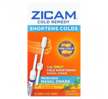 От аллергии Zicam, Средство от простуды, лечебные мазки из носа, 20 одноразовых тампонов