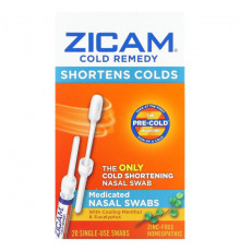 От аллергии Zicam, Средство от простуды, лечебные мазки из носа, 20 одноразовых тампонов