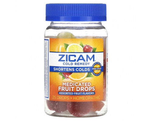 От гриппа и простуды Zicam, Средство от простуды, лечебные фруктовые капли, фруктовое ассорти, 25 капель От гриппа и простуды Zicam, Средство от простуды, лечебные фруктовые капли, фруктовое ассорти, 25 капель