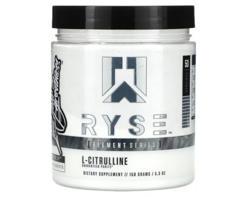Аминокислоты RYSE, Element Series, L-цитруллин, 150 г (5,3 унции) Аминокислоты RYSE, Element Series, L-цитруллин, 150 г (5,3 унции)