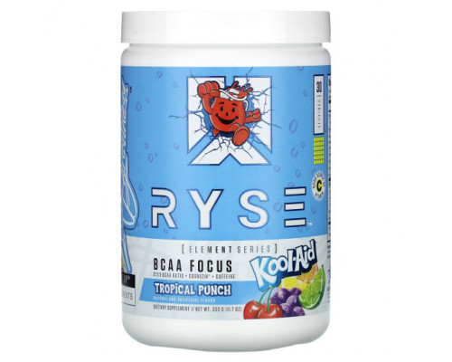 Аминокислоты RYSE, Element Series, BCAA Focus, Kool-Aid, тропический пунш, 333 г (11,7 унции)