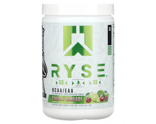 Аминокислоты RYSE, BCAA / EAA, вишневый лаймад, 372 г (13,1 унции) Аминокислоты RYSE, BCAA / EAA, вишневый лаймад, 372 г (13,1 унции)