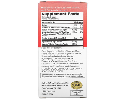 Catalo Naturals, Women's Calcium, Bone & Joint Support, 60 Tablets Catalo Naturals, Women's Calcium, Bone & Joint Support, 60 Tablets
