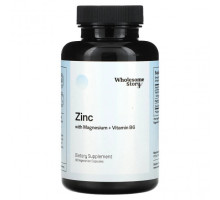 Цинк Magnesium Glycinate, Vitamin B6, Zinc Picolinate, 60 Vegetarian Capsules