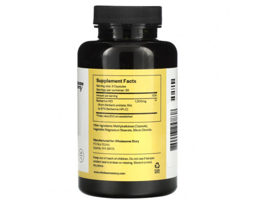 Фрукты и ягоды Berberine, 1,500 mg, 90 Vegetarian Capsules (500 mg per Capsule) Фрукты и ягоды Berberine, 1,500 mg, 90 Vegetarian Capsules (500 mg per Capsule)