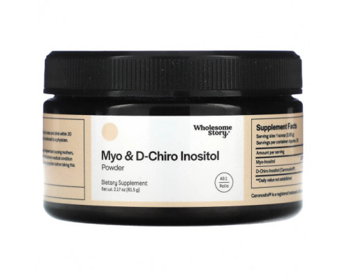 Витамины группы B Myo & D-Chiro Inositol, Powder, 40:1, 2.17 oz (61.5 g) Витамины группы B Myo & D-Chiro Inositol, Powder, 40:1, 2.17 oz (61.5 g)