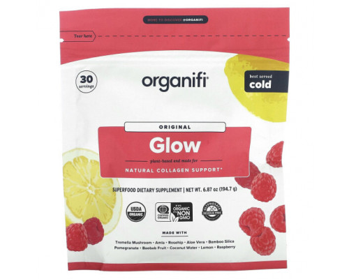 Коллаген Organifi, Original Glow, 194,7 г (6,87 унции) Коллаген Organifi, Original Glow, 194,7 г (6,87 унции)