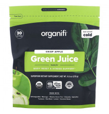 Суперфуды Organifi, Green Juice, хрустящее яблоко, 270 г (9,5 унции)
