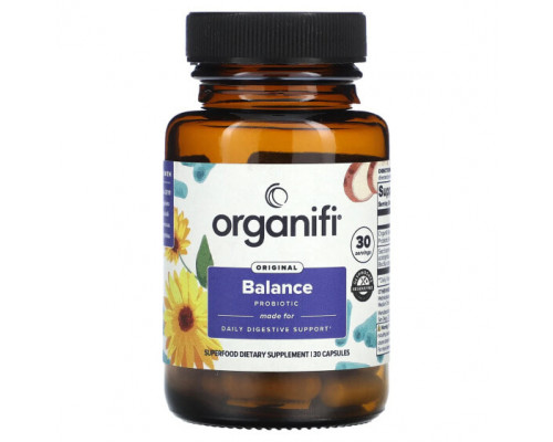 Пребиотики и пробиотики Organifi, Original Balance Probiotic, 30 капсул