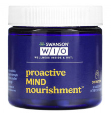 Улучшение памяти и работы мозга Swanson WIO, Proactive Mind Nourrition, 30 вегетарианских капсул