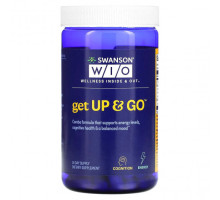 Улучшение памяти и работы мозга Swanson WIO, Get Up & Go, 60 вегетарианских капсул