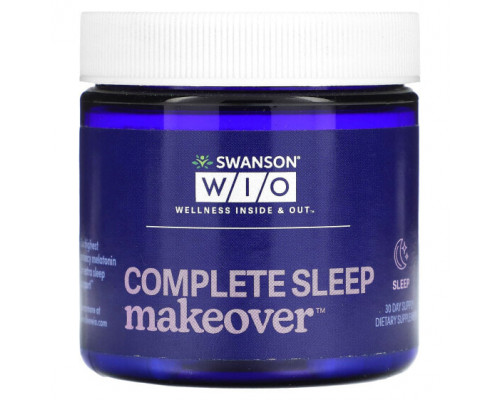 БАДы Swanson WIO, Complete Sleep Makeover, Sleep, 30-дневный запас БАДы Swanson WIO, Complete Sleep Makeover, Sleep, 30-дневный запас