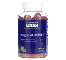 Магний Swanson WIO, MagnesiUMMIES, арбуз, 120 жевательных таблеток