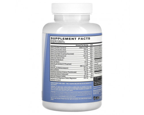 Витаминно-минеральные комплексы Bare Performance Nutrition, Мультивитамины, 120 капсул Витаминно-минеральные комплексы Bare Performance Nutrition, Мультивитамины, 120 капсул