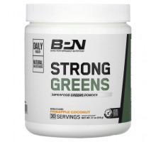 Суперфуды Bare Performance Nutrition, Strong Greens, порошок из суперпродуктов, ананас и кокос, 218 г (7,7 унции)