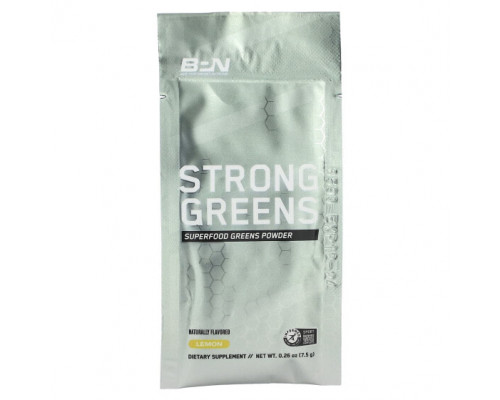 Зелень и зеленые овощи Bare Performance Nutrition, Strong Greens, лимон, 20 пакетиков по 7,5 г (0,26 унции) Зелень и зеленые овощи Bare Performance Nutrition, Strong Greens, лимон, 20 пакетиков по 7,5 г (0,26 унции)