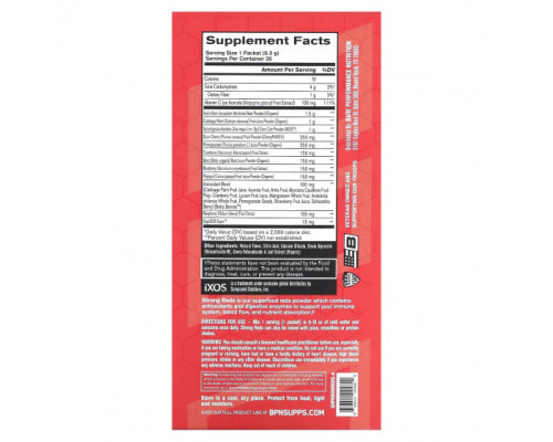 Фрукты и ягоды Bare Performance Nutrition, Strong Reds, Superfood Reds, порошок, клубника, 20 пакетиков по 6,5 г (0,23 унции) Фрукты и ягоды Bare Performance Nutrition, Strong Reds, Superfood Reds, порошок, клубника, 20 пакетиков по 6,5 г (0,23 унции)