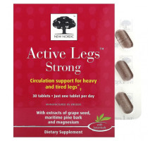 Магний New Nordic US Inc, Active Legs Strong, 30 таблеток