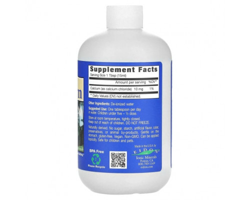 Кальций Eidon Mineral Supplements, ионные минералы, кальций, 533 мл (18 унций) Кальций Eidon Mineral Supplements, ионные минералы, кальций, 533 мл (18 унций)