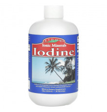 Йод Eidon Mineral Supplements, Ionic Minerals, йод, 533 мл (18 унций)