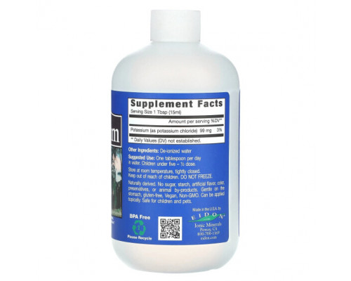 Калий Eidon Mineral Supplements, ионные минералы, калий, 533 мл (18 унций) Калий Eidon Mineral Supplements, ионные минералы, калий, 533 мл (18 унций)