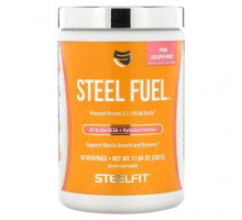 Электролиты SteelFit, Steel Fuel, розовый грейпфрут, 330 г (11,64 унции)