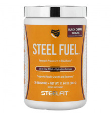 Электролиты SteelFit, Steel Fuel, сладкая вишня, 330 г (11,64 унции)