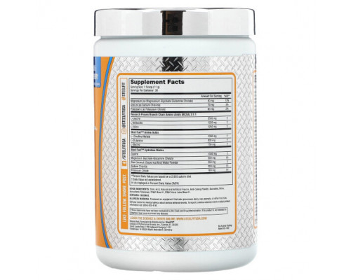 Электролиты SteelFit, Steel Fuel, универсальное средство с разветвленной цепью (BCAA + Hydration Formula), голубая малина, 330 г (11,64 унции) Электролиты SteelFit, Steel Fuel, универсальное средство с разветвленной цепью (BCAA + Hydration Formula), голубая малина, 330 г (11,64 унции)