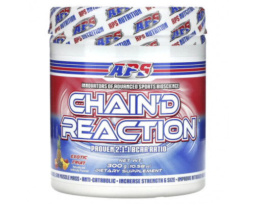 Аминокислоты APS, Chain'd Reaction, экзотические фрукты, 300 г (10,58 унции) Аминокислоты APS, Chain'd Reaction, экзотические фрукты, 300 г (10,58 унции)