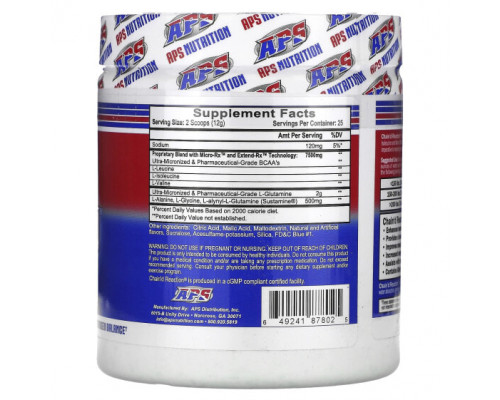 Аминокислоты APS, Chain'd Reaction, BCAA, голубая малина, 300 г (10,58 унции) Аминокислоты APS, Chain'd Reaction, BCAA, голубая малина, 300 г (10,58 унции)