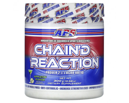 Аминокислоты APS, Chain'd Reaction, Appletini, 300 г (10,58 унции) Аминокислоты APS, Chain'd Reaction, Appletini, 300 г (10,58 унции)