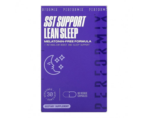 Для здорового сна Performix, SST Support Lean Sleep, 60 растительных капсул Для здорового сна Performix, SST Support Lean Sleep, 60 растительных капсул