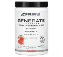 Аминокислоты Cutler Nutrition, Generate, превосходный настой BCAA и EAA, арбуз, 321 г (11,3 унции)